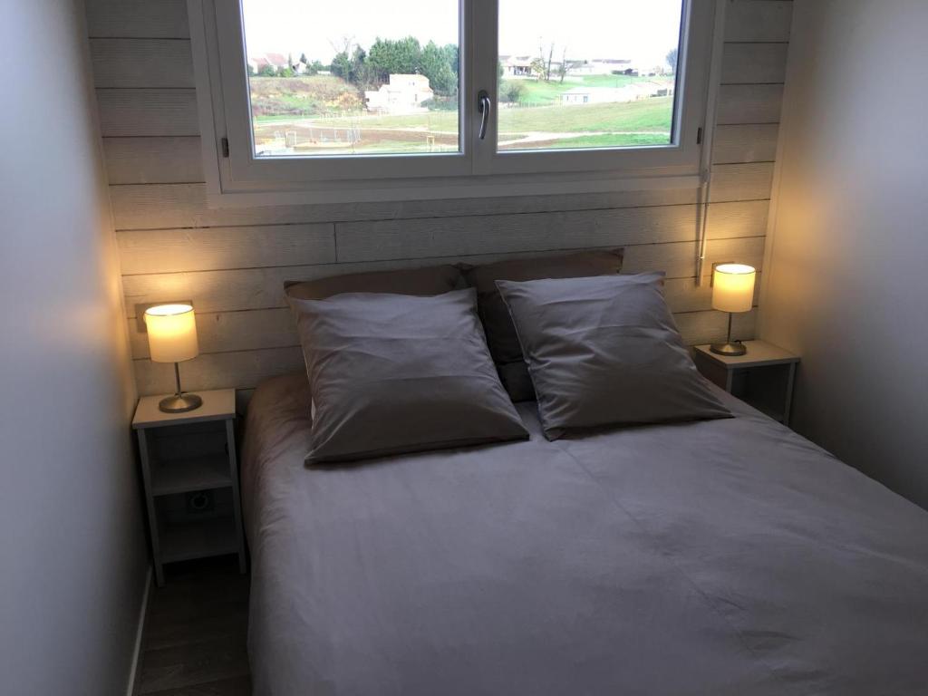 Posteľ alebo postele v izbe v ubytovaní Quinoa la vallee des noyers