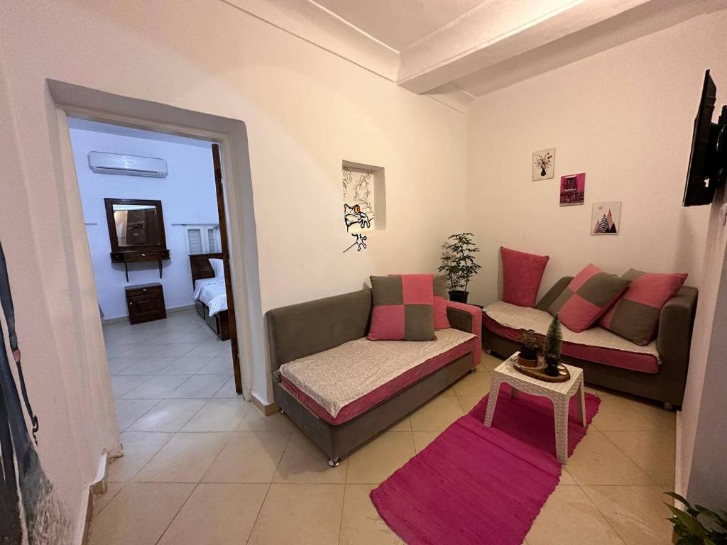 A seating area at House in dahab