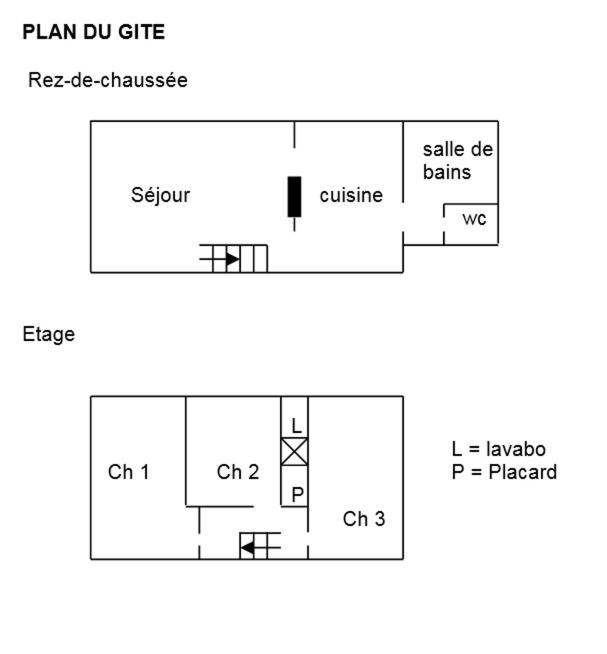 Půdorys ubytování La maison du fermier