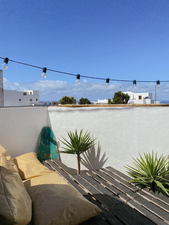 Balkón nebo terasa v ubytování Glamping Caravan Lanzarote