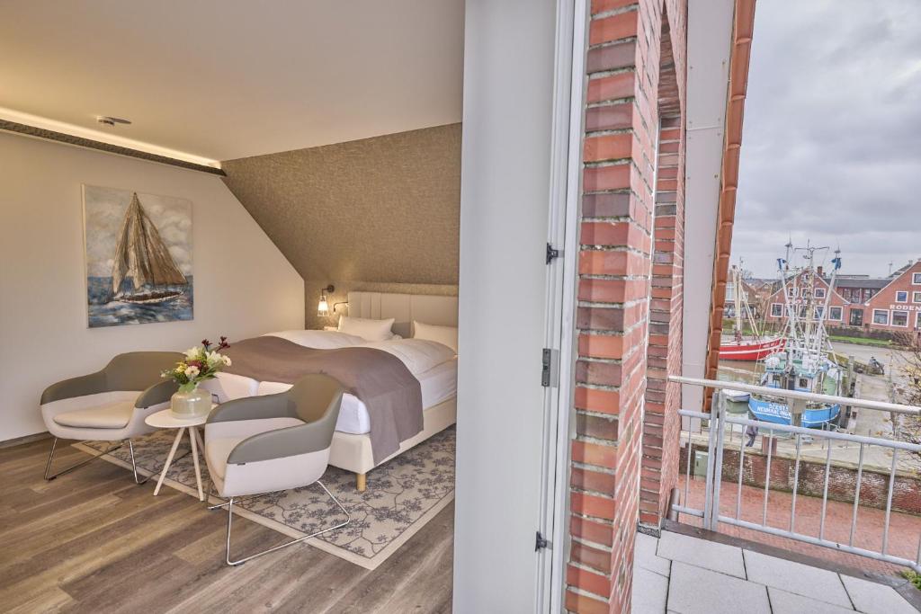 Balkón nebo terasa v ubytování Janssens Hotel