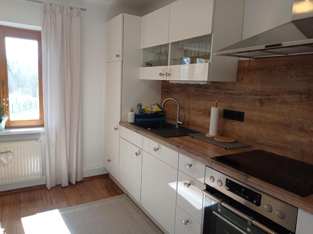 Kuchyňa alebo kuchynka v ubytovaní Ferienhaus Familie Zimmermann