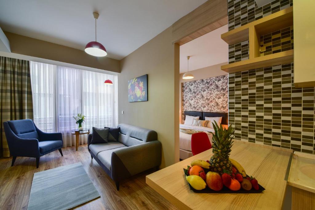 Posezení v ubytování La Flora House Hotel