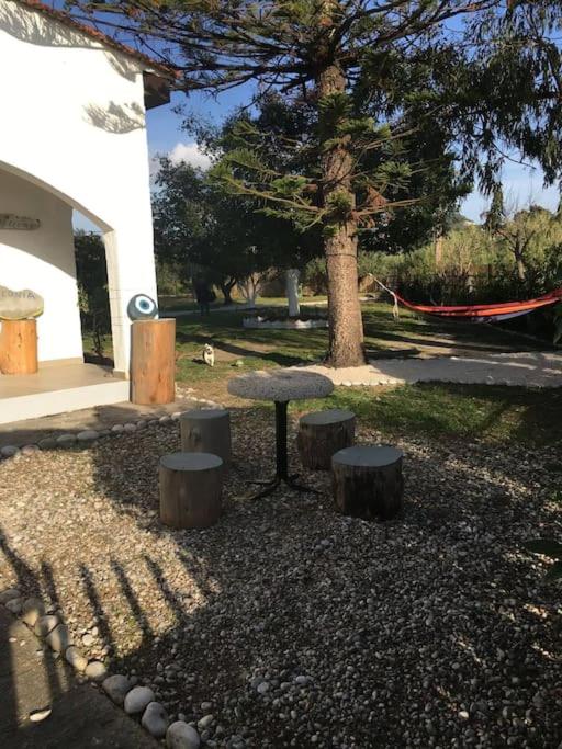 Zahrada ubytování Alonia Summerhouse in Fanes