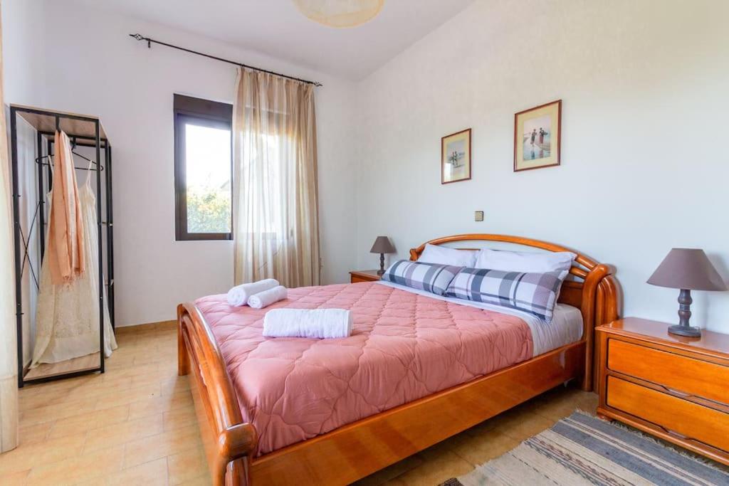 Postel nebo postele na pokoji v ubytování Alonia Summerhouse in Fanes