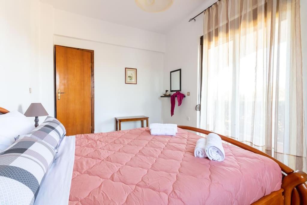 Postel nebo postele na pokoji v ubytování Alonia Summerhouse in Fanes