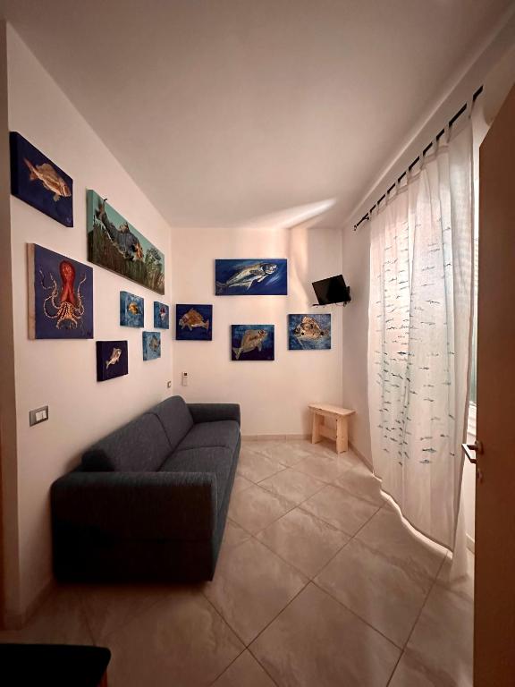 Posezení v ubytování Casa del Palombaro