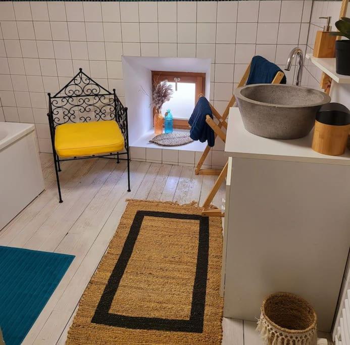 Posteľ alebo postele v izbe v ubytovaní Duplex bohème chic