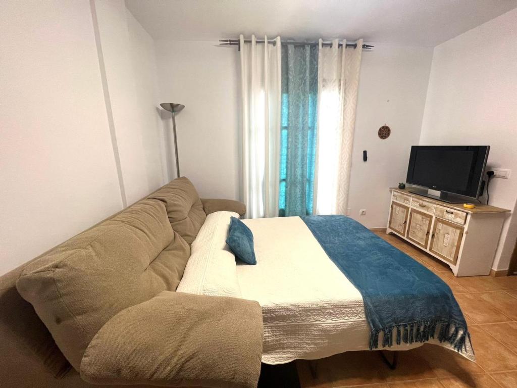 Postel nebo postele na pokoji v ubytování Casa LUNA