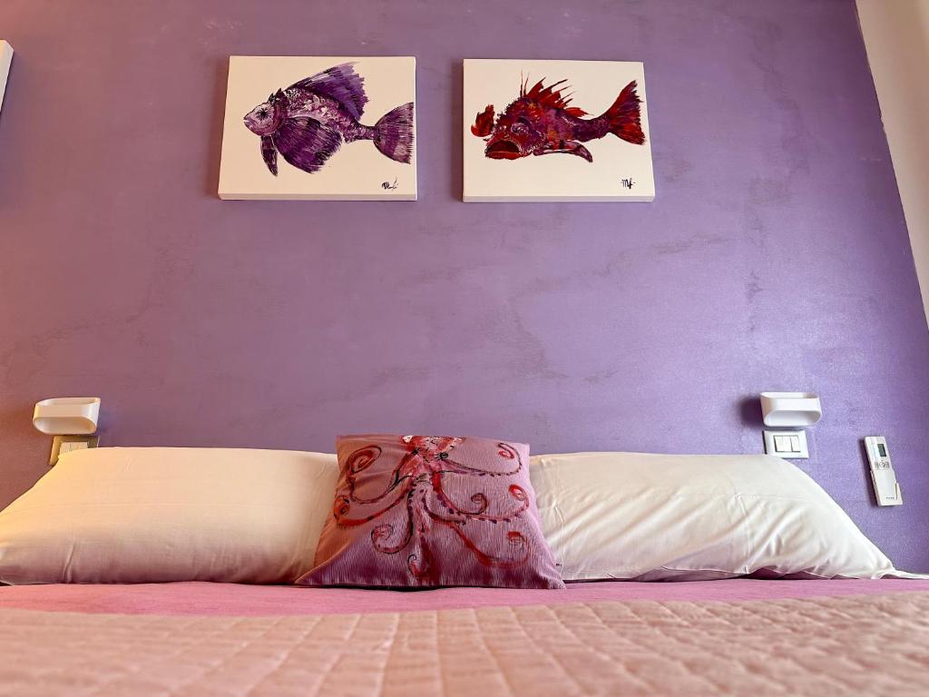 Postel nebo postele na pokoji v ubytování Casa del Palombaro