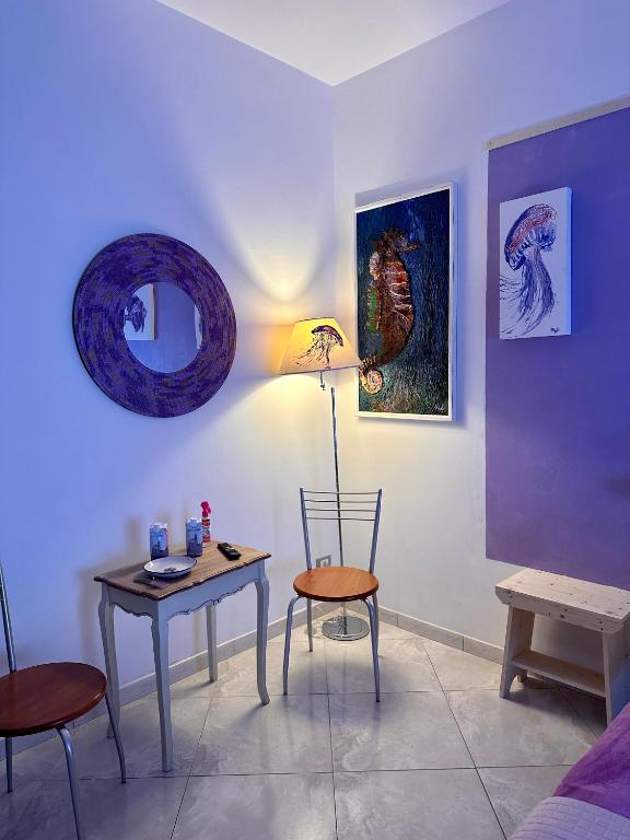 Posezení v ubytování Casa del Palombaro