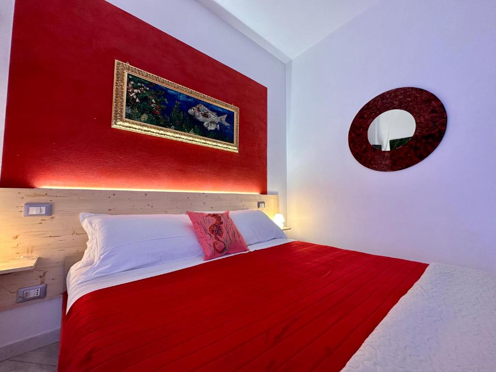 Postel nebo postele na pokoji v ubytování Casa del Palombaro