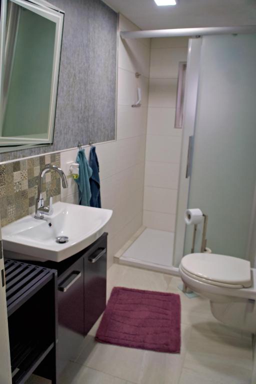 Koupelna v ubytování hübsche Souterrainwohnung