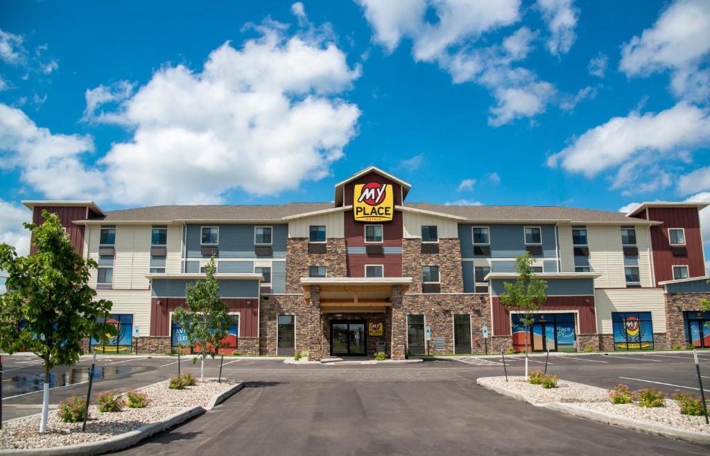 a rendering of the front of a hotel at My Place Hotel-Aberdeen, SD in Aberdeen