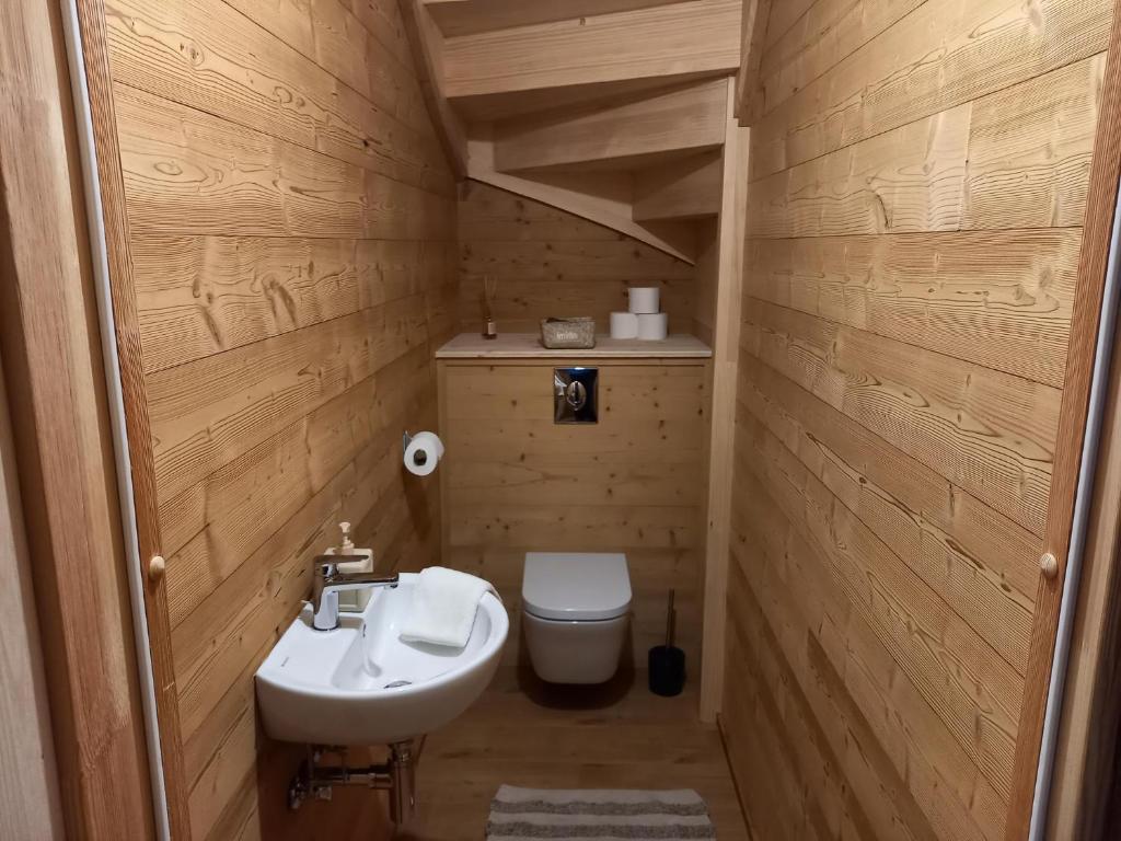 Koupelna v ubytování Eco-Logis des Cabris