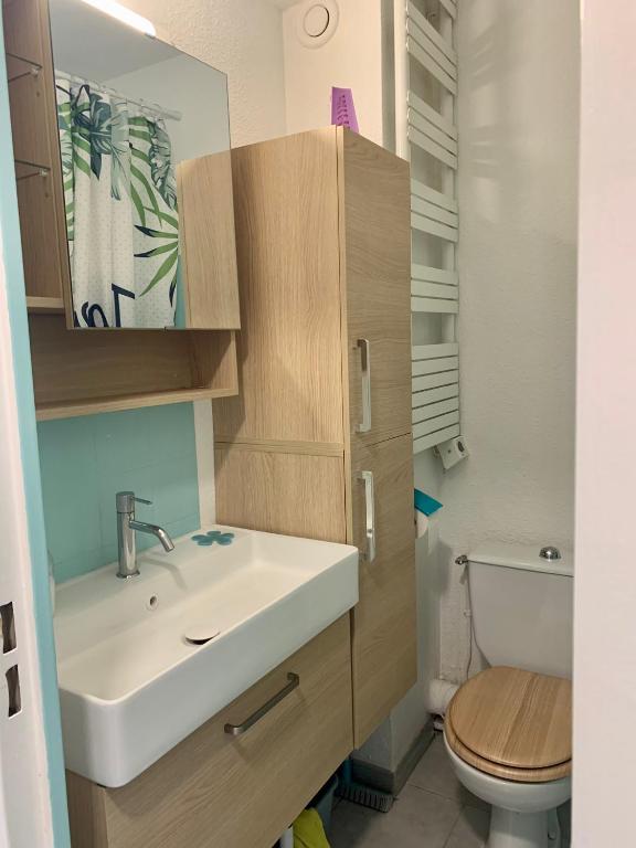 Kúpeľňa v ubytovaní Studio Sanary-sur-Mer proche gare