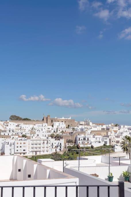 Nespecifikovaný výhled na destinaci Vejer de la Frontera nebo výhled na město při pohledu z prázdninového domu