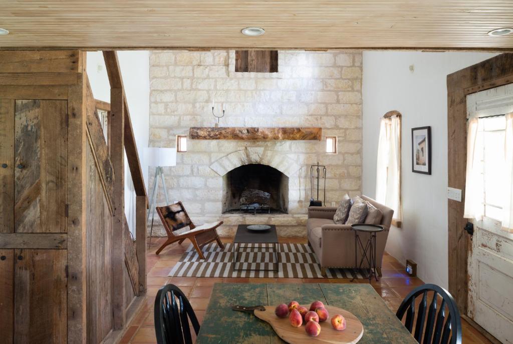Posezení v ubytování Contigo Ranch Fredericksburg