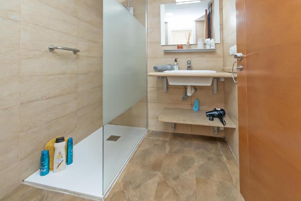 Kúpeľňa v ubytovaní Loft con terraza centro Valencia