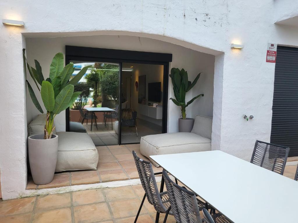 Posezení v ubytování Luxurious apartment in Puerto Banus Marbella