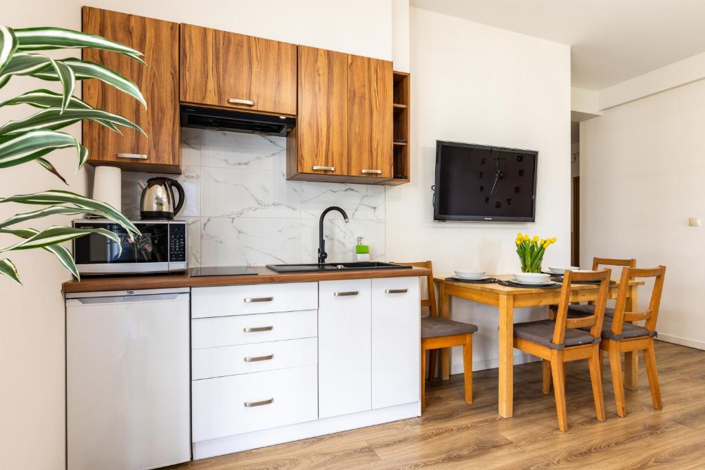 Kuchyňa alebo kuchynka v ubytovaní Apartament 66 Zator