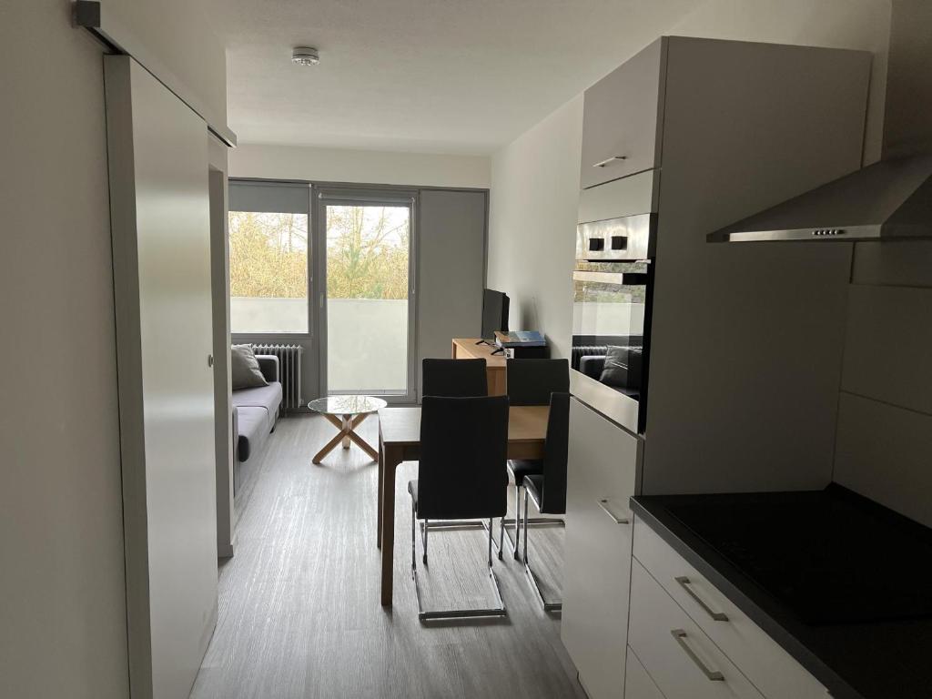 Η κουζίνα ή μικρή κουζίνα στο Ferienwohnung L254 an der Ostsee