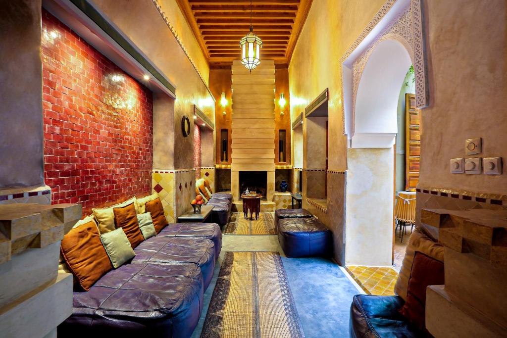 Posezení v ubytování Riad 92 - Architect's Riad in the Exclusive Dar El Bacha