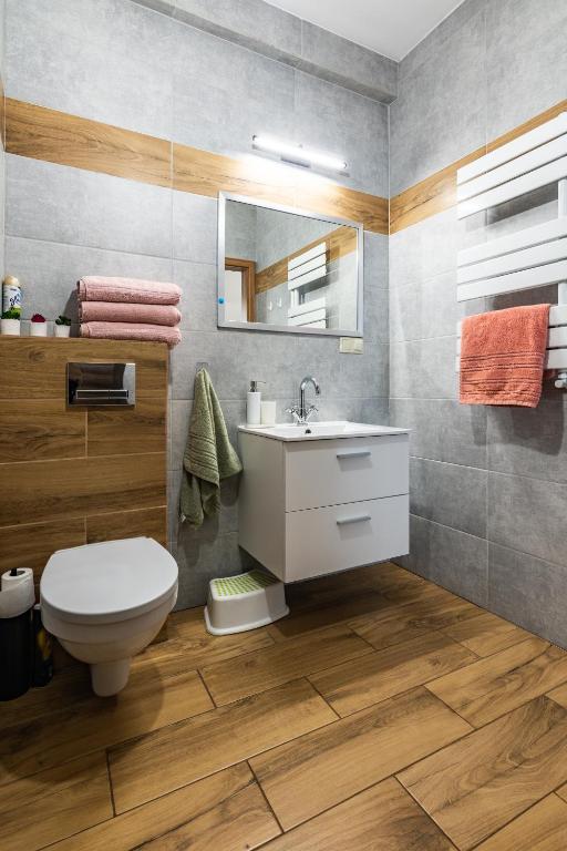 Kúpeľňa v ubytovaní Apartament 66 Zator