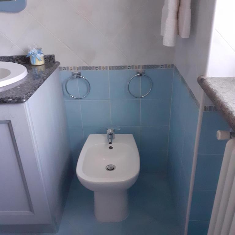 Koupelna v ubytování La Casa Più Sù