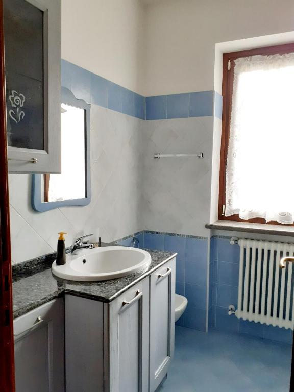 Koupelna v ubytování La Casa Più Sù