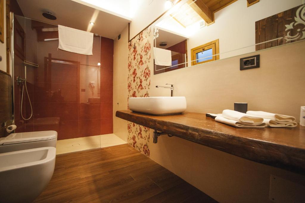 Koupelna v ubytování Agri-Hotel Da Marianna Resort & Spa
