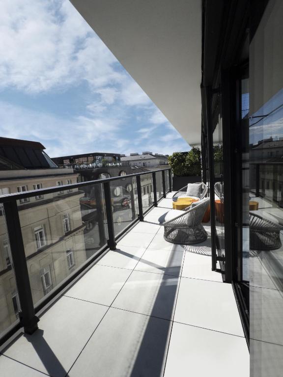 Balkón nebo terasa v ubytování Hotel Topazz & Lamée