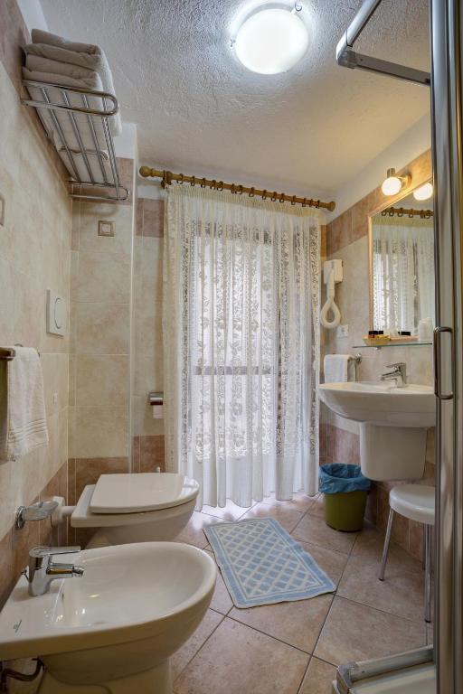 Koupelna v ubytování Hotel Cecchin