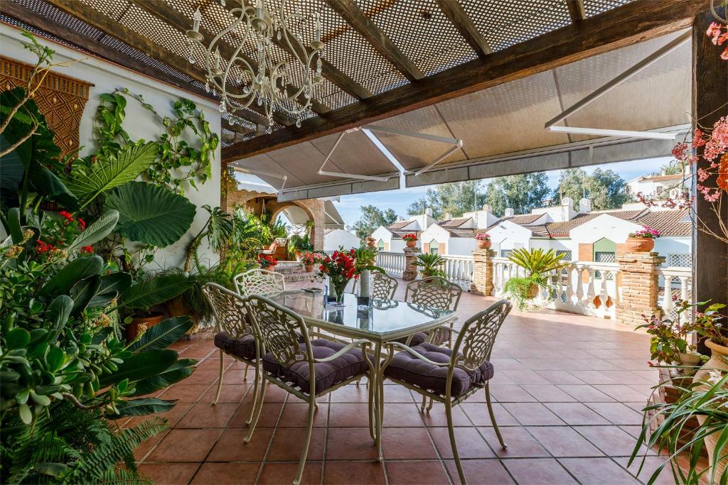Balkón alebo terasa v ubytovaní Villa la Orilla