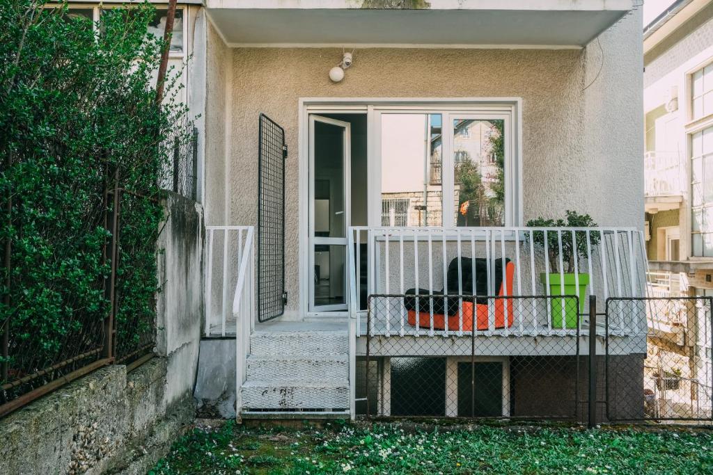 Balkón nebo terasa v ubytování Smart hostel