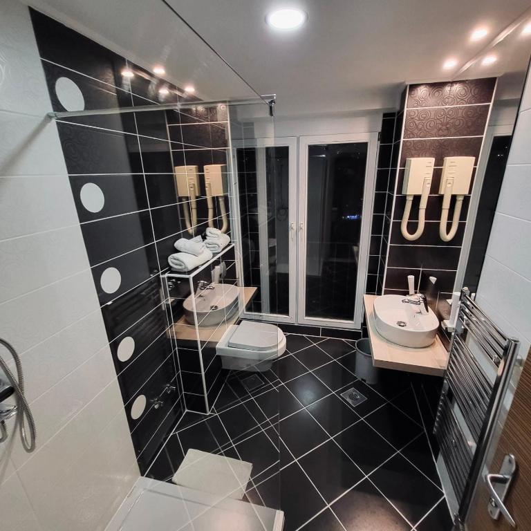 Koupelna v ubytování Hotel City View Deluxe