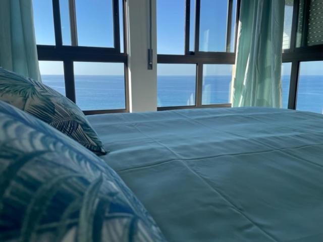 Postel nebo postele na pokoji v ubytování Pópulo Mar
