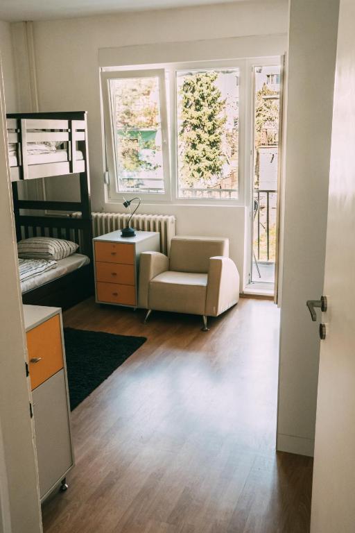 Kuchyň nebo kuchyňský kout v ubytování Smart hostel