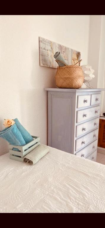 Postel nebo postele na pokoji v ubytování Estudio muy acogedor en Benalmádena