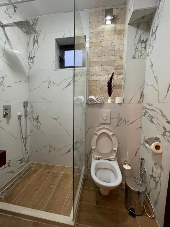Koupelna v ubytování Apartments Miri