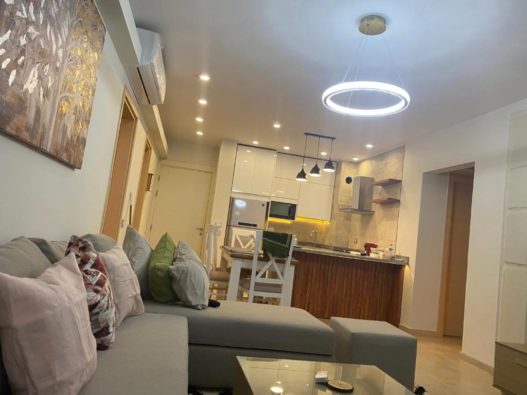 Kuchyň nebo kuchyňský kout v ubytování Sea view il monte galala chalet