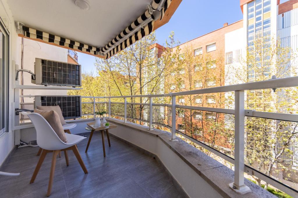 A balcony or terrace at BOOOOM Apartment Salou Beach