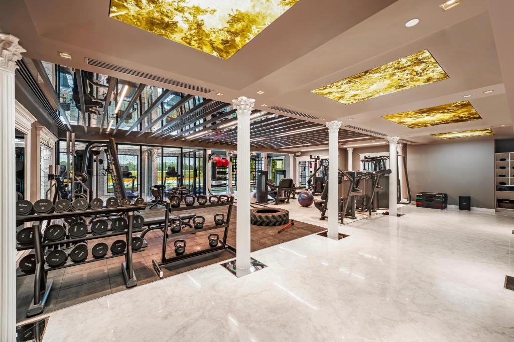 Das Fitnesscenter und/oder die Fitnesseinrichtungen in der Unterkunft Radisson Blu Hotel & Suites GRT Chennai