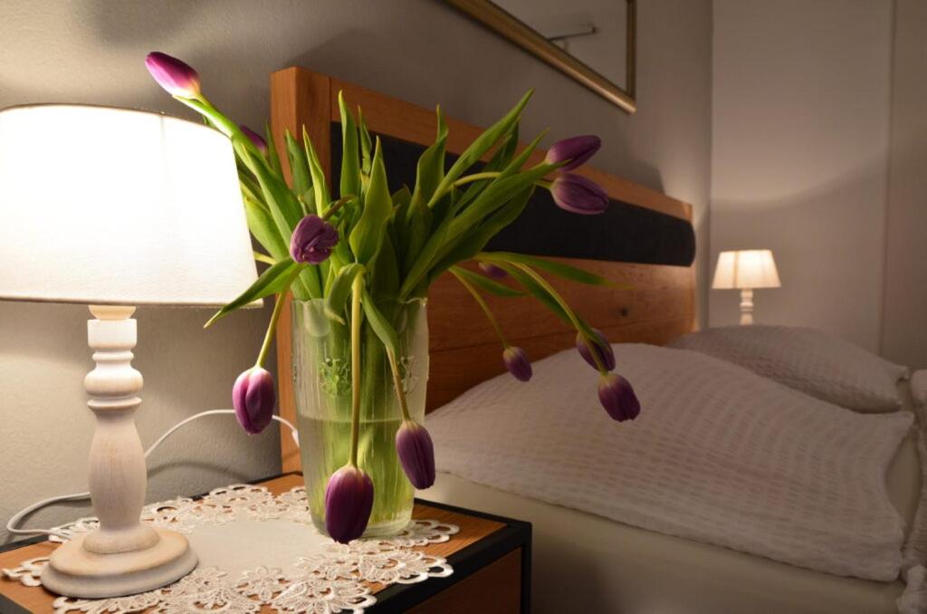 Postel nebo postele na pokoji v ubytování Gästezimmer Klinger-Tongisch