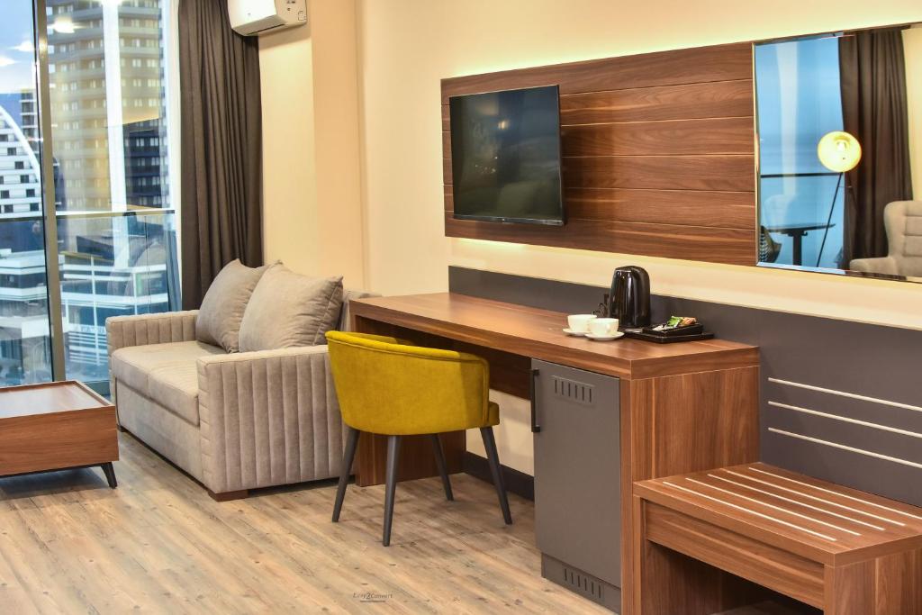 Posezení v ubytování Batumi View Luxury