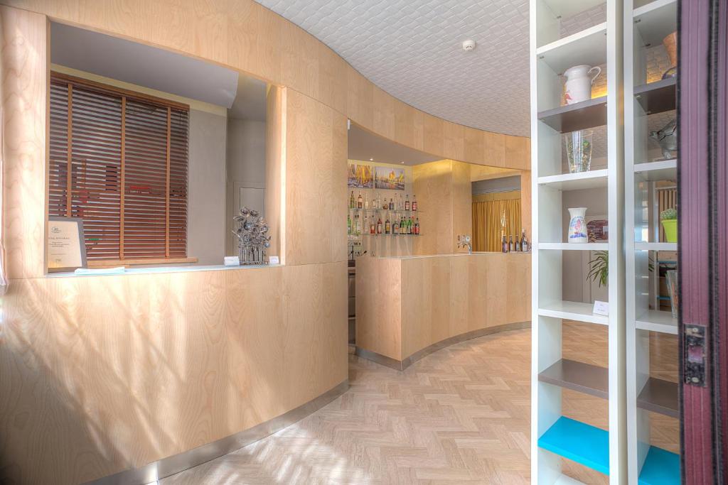 Kuchyň nebo kuchyňský kout v ubytování Hotel Antares