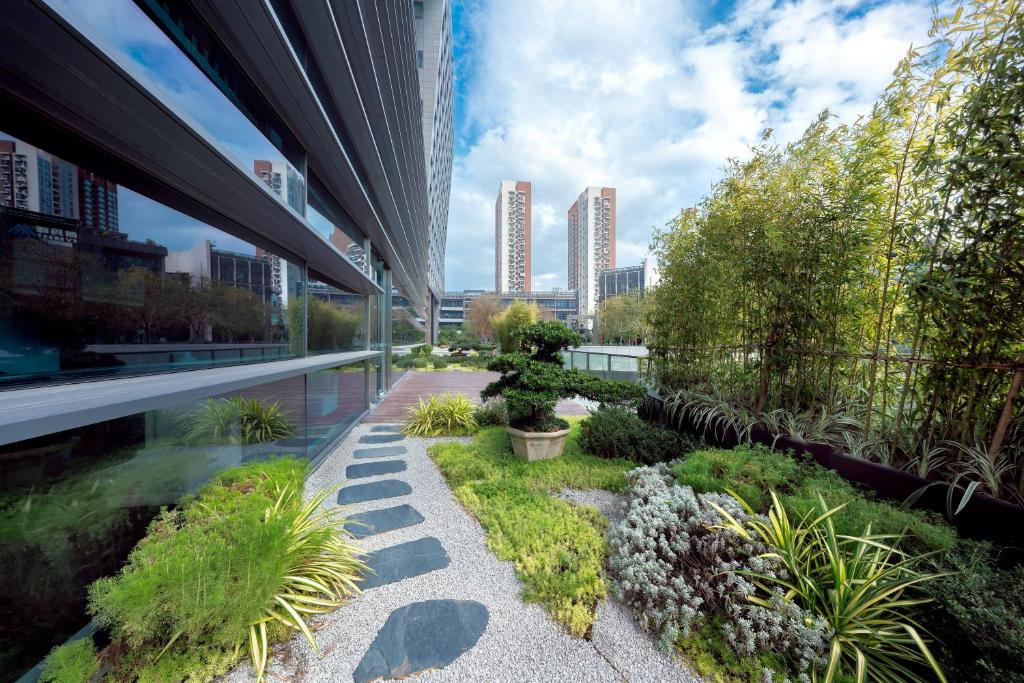Zahrada ubytování Genpla Hotel, Shenzhen Qianhai