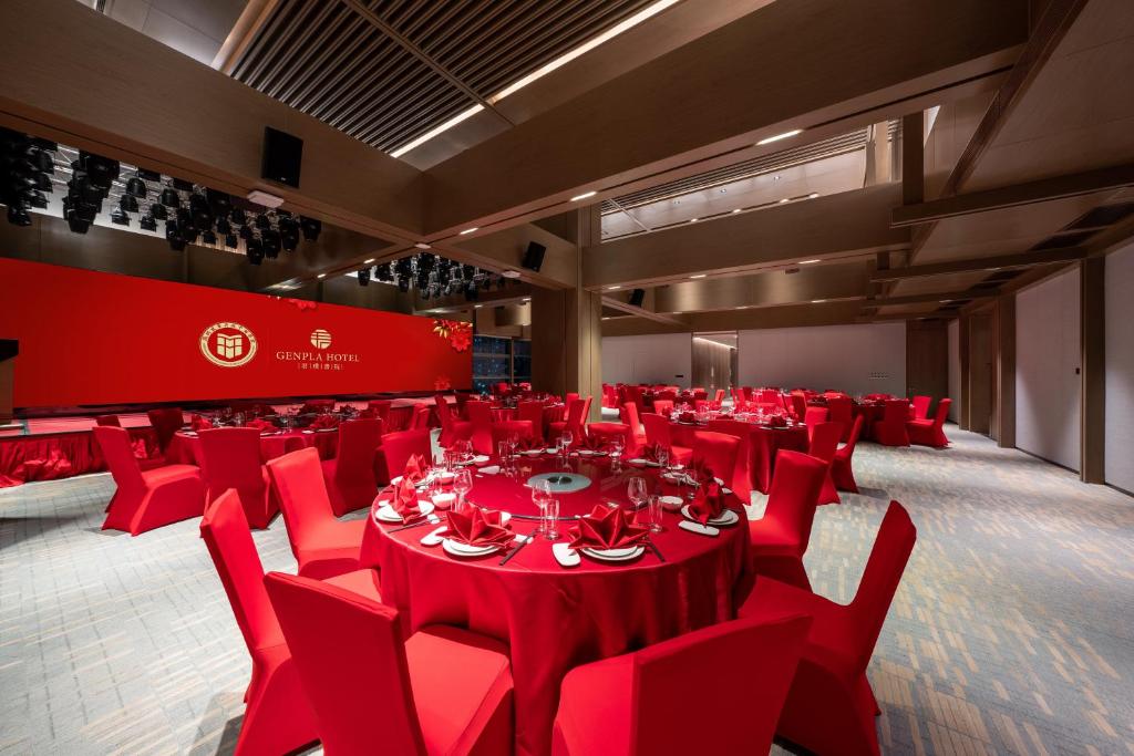 Posezení v ubytování Genpla Hotel, Shenzhen Qianhai