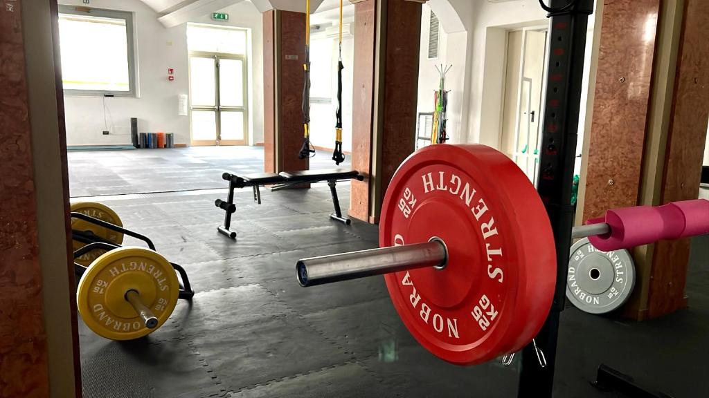 Fitness centrum a/nebo fitness zařízení v ubytování ZAPPI CYCLING HOTEL