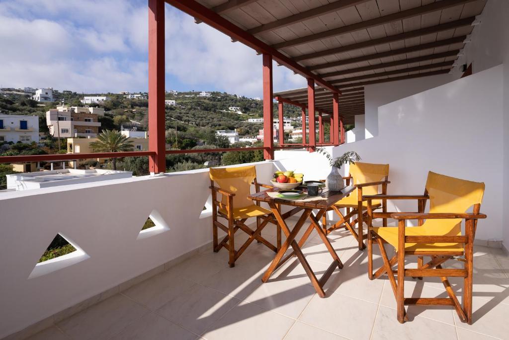 Balkón nebo terasa v ubytování Emerald Hotel Leros